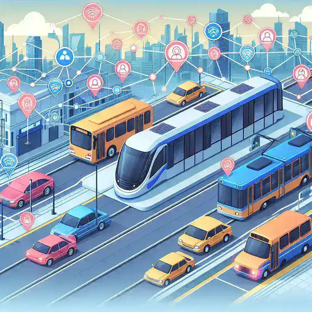"Diagram menunjukkan penerapan teknologi deteksi anomali berbasis AI dalam sistem transportasi massal, termasuk pengenalan pola dan identifikasi masalah operasional."