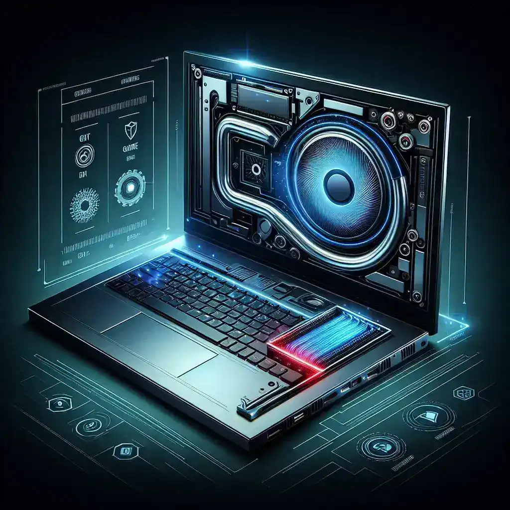 "Gaming laptop by Dell Alienware showcasing innovative liquid magnetic cooling technology at the launch event"